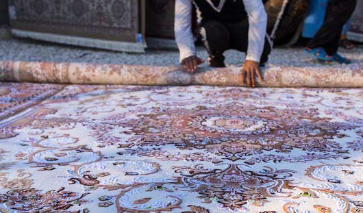 روش اصولی لول کردن قالی در قالیشویی ولیعصر